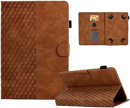Custodia universale per tablet da 10 pollici, in pelle di alta qualità, per tablet da 9,7″, 10,1″, 10,3″, 10,4″, 10,5″, colore: marrone