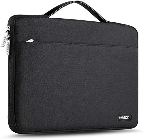 HSEOK 15 15,6 16 Pollici Borsa Portatile Custodia Protettiva Super Sottile Impermeabile Ventiquattrore per MacBook 15″ 16″ e 15″-16″ dell Lenovo HP ASUS Acer Sony Yoga, Nero