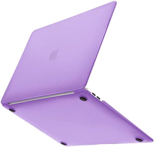 Gahwa Custodia Opaco per MacBook Air 13 Pollici 2021 2020 2019 2018 con Retina Display & Touch ID A2337 M1/A2179/A1932, Opaco Sottile Cover Plastica Rigid Protettivo Guscio Rigido Case, Viola