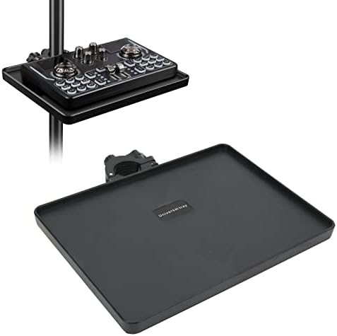 Yunseity Supporto per Microfono, Supporto Microfono da 6,5 x 8,7 Pollici su Supporto per Vassoio Rack, Accessori per Leggio per Microfono, Scheda Audio, Telefono Cellulare