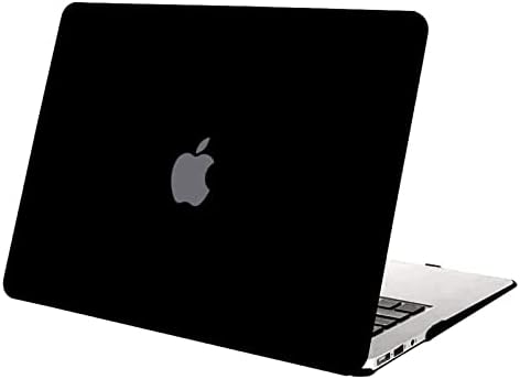 MOSISO Case Compatibile con MacBook Air 13 Pollici (Modelli: A1369 & A1466, Versione Precedente 2010-2017 Uscita), Custodia Rigid in Plastica, Nero