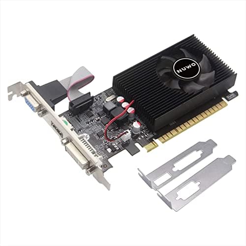 Nuwo Scheda Grafica GT730 NVIDIA GeForce GT 730, 2 GB DDR3, 128 bit, 700MHz, Scheda Video GPU a Basso Profilo per PC Gaming, DVI, HDMI, VGA, PCI Express 2.0, Supporta DirectX 11, Bulk