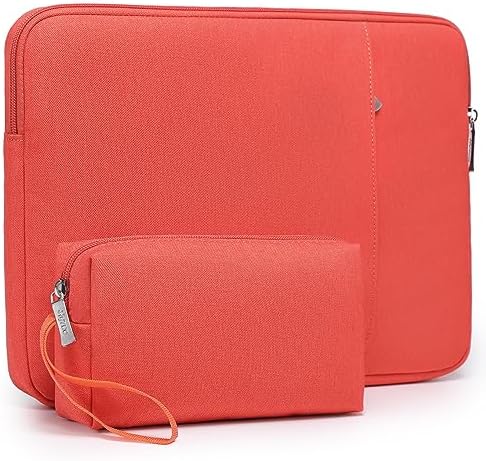 HYZUO 13,3-14 Pollici Set di Custodie per PC Portatili Compatibile con MacBook Pro 14 M3/M2/M1 Pro/Max A2992 A2918 A2779 A2442 2024-2021, 13,5 Surface Laptop 5/4/3/2, con Borsa per Accessori, Arancio