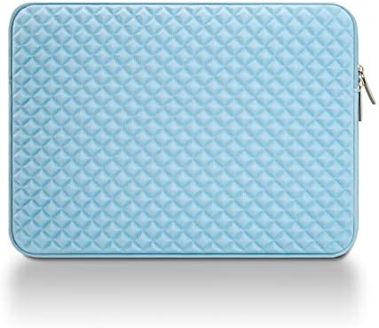 MicaYoung Custodia per Laptop da 11 Pollici Custodia Impermeabile Antiurto con Motivo a Diamante in Rilievo Compatibile con MacBook Air 11,6″ VivoBook 11,6″ e la Maggior Chromebook da 11,6″, Blu