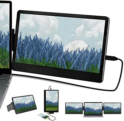 Naievear Monitor portatile, 14.1 pollici FHD 1920 x 1080 Monitor esterno secondo schermo per computer portatile PC Smartphone