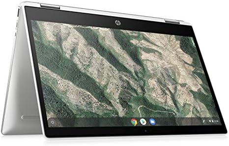 HP – PC Chromebook X360 14b-ca0000sl Convertibile, Intel Celeron N4020, RAM 4 GB, eMMC 64 GB, Sistema Operativo Chrome OS, Google Play Store, Schermo Touch FHD 14″, Bang&Olufsen, USB-C, Argento