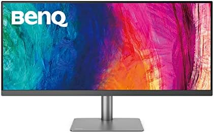 BenQ PD3420Q UltraWide Designer Monitor (tecnologia AQCOLOR, 34 pollici, 1440P WQHD, IPS, P3 Wide Color, ricarica USB-C, DP / HDMI, KVM, HDR 400) Compatibile con MacBook