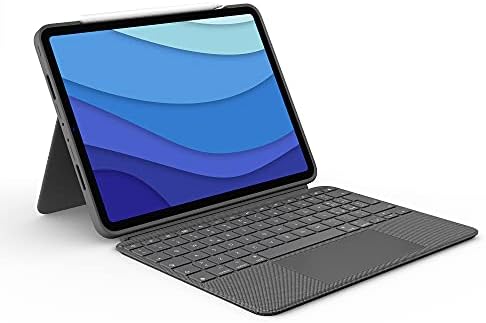 Logitech Combo Touch iPad Pro da 11 pollici (1a, 2a, 3a generazione – 2018, 2020, 2021) Custodia con tastiera – Tastiera retroilluminata staccabile – Italiano QWERTY – Grigio