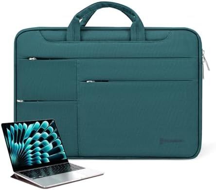 Omnpak Laptop Sleeve con maniglia, custodia per MacBook air 15 pollici 14-16Pollici MacBook Pro M3/M2/M1 A2780/A2485/A2779/A2442/A2338, Dell XPS 15, 15 pollici Surface Book 3/2, Nuovo Razer Blade 15