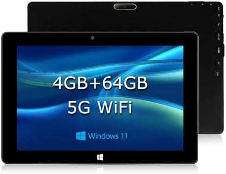 Tablet PC 10.1 Pollici TPSPAD 4GB RAM 64GB Rom, Windows 11, HD 1280×800 IPS, 1.6GHz, N4020 processore, 2MP + 5MP Dual Camera, 3000mAh Batteria, GPS, WiFi, Bluetooth 4.2, Type C, OTG