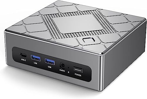 Mini PC, Intel Core i5-8259U (fino a 3,8 GHz) 16 GB RAM 512 GB SSD Micro Desktop Mini Computer, HDMIx2+VGA Triple Output 4K/Typ-C/USB 3.0/Gigabit Ethernet/WiFi 5/Bluetooth 4.2