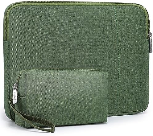 HYZUO 15 Pollici Set di Custodie per PC Portatili Compatibile con MacBook Air 15 M2 A2941 2023, 15″ Surface Laptop 5/4, MacBook Pro 15 A1990 A1707 2019-2016, con Borsa per Accessori, Verde mezzanotte