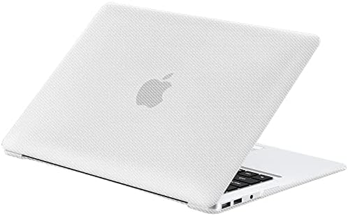 Gahwa Cover Rigide Compatibile con 2010-2017 MacBook Air 13 Pollici (Modelli A1466 /A1369), Texture in fibra di carbonio Slim Fit Protezione Custodia, Snap On Cover – Trasparente