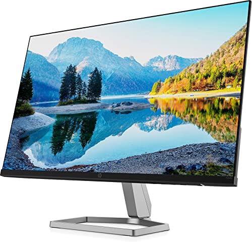 HP M24fe Monitor da 24″, FHD, 16:9, Antiriflesso, Pannello IPS da 75Hz, Tempo di Risposta 5 ms, Reclinabile, AMD FreeSync, 300 Nits, Low Blue Light, HDMI 1.4, VGA, No montaggio VESA, Argento