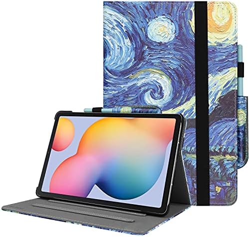HoYiXi Custodia per Samsung Galaxy Tab S6 Lite 10.4 Pollici 2022/2020 Ultra Slim Case in pelle Cover con Supporto Custodia per Samsung Galaxy Tab S6 Lite 10.4 SM-P613/P619/P610/P615 (notte stellata)