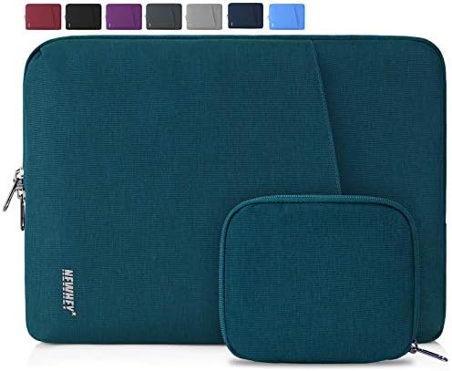 NEWHEY Custodia per MacBook Air 15,6 Pollici Impermeabile Custodia PC 15-15,6 Pollici Antiurto Porta Computer Custodia Borsa con Piccolo Caso Deep Teal