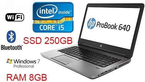 Notebok hp probook 640 G1 Core i5 3,3 Ghz SSD 250 GB LC 14in WIN7PRO (Ricondizionato) )