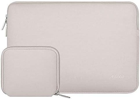 MOSISO Laptop Sleeve Compatibile con MacBook Air/PRO, 13-13,3 Pollici Notebook,Compatibile con MacBook PRO 14 M3 M2 M1 PRO Max 2023-2021,Neoprene Borsa Custodia con Piccolo Case, Grigio Roccia