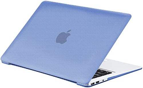 Gahwa Cover Rigide Compatibile con 2010-2017 MacBook Air 13 Pollici (Modelli A1466 /A1369), Texture in fibra di carbonio Slim Fit Protezione Custodia, Snap On Cover – Azzurro