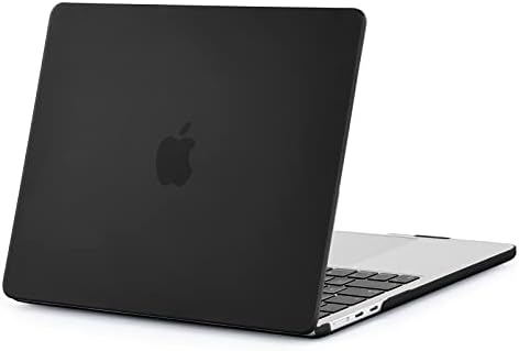 EooCoo Custodia Compatibile con MacBook Air M2 M3 13.6 Pollici A2681 A3113 con Touch ID, 2022 2024 Rilasciato, Plastica Cover Rigide per Mac Air 13,6″ – Nero Opaca