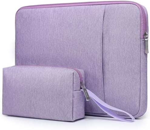 HYZUO 13,3-14 Pollici Set di Custodie per PC Portatili Compatibile con MacBook Pro 14 M3/M2/M1 Pro/Max A2992 A2918 A2779 A2442 2024-2021, 13,5 Surface Laptop 5/4, con Borsa per Accessori, Viola lilla