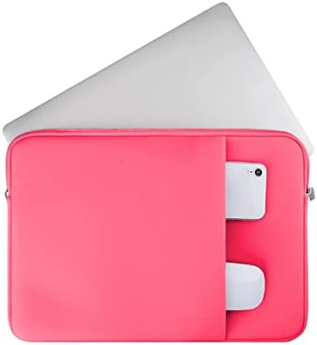 MicaYoung 15,6 Pollici Custodia Portatile Protettiva Borsa Porta PC Computer Notebook Sleeve Cover Compatibile con 15,6 Pollici Acer ASUS Dell HP Thinkpad Chromebook, Rosa Acceso