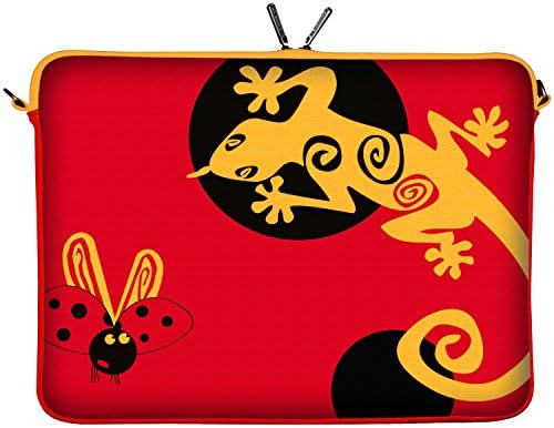 Digittrade LS145-15 Lady Beetle Notebook Sleeve Laptop neopren case custodia portatile borsa involucro protettivo 39,6cm (15,4 – 15,6 pollice) rosso