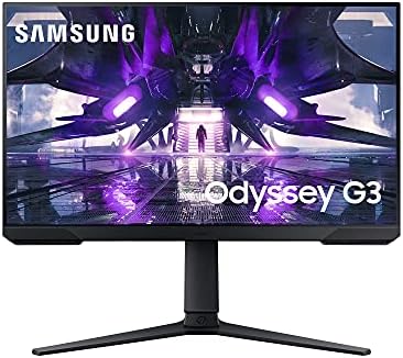 Samsung Monitor Gaming Odyssey G3 (S24AG302), Flat, 24″, 1920×1080 (Full HD), VA, 144 Hz, 1 ms, FreeSync Premium, HDMI, Display Port, Ingresso Audio, HAS, Pivot, Flicker Free, Eye Saver Mode