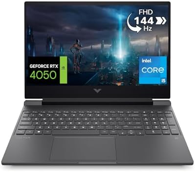HP Victus 15-fa1005sl Notebook, Intel Core i5-12500H, RAM 16GB, 512GB SSD NVMe PCIe M.2, Display 15.6″ FHD IPS 144Hz, Scheda Grafica Nvidia RTX 4050 da 6GB, Wi-Fi 6E, BLE 5.3, Windows 11 Plus, Argento