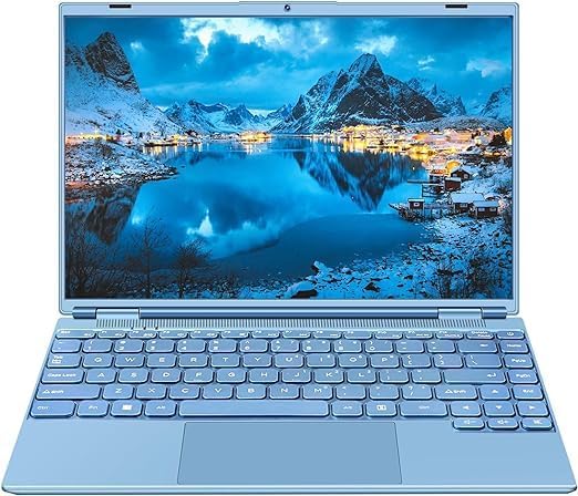 AOCWEI JSY Win 11 PC Portatile 8GB DDR4 256GB SSD 1TB Estensioni Intel N5095 (Fino a 2.9Ghz), Notebook 14 Pollici con Ventola Raffreddamento Schermo 1920 * 1200 2K FHD Dual WIFI Supporto – Blu