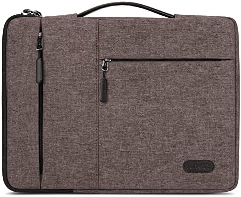 Lubardy Custodia PC 13-14 Pollici Impermeabile Antiurto Borsa Porta PC per Macbook Air/Pro 13-13,3 “Caffè