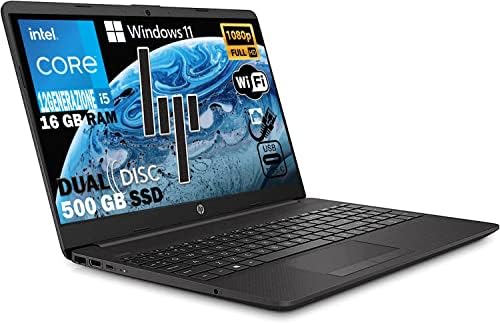 Hp 250 G9 Notebook intel core i5 1235U 12Th fino a 4,40Ghz, Ram 16Gb Ddr4,Ssd Nvme 500GB,Display 15.6″FULL HD,Pc portatile Windows 11 Pro