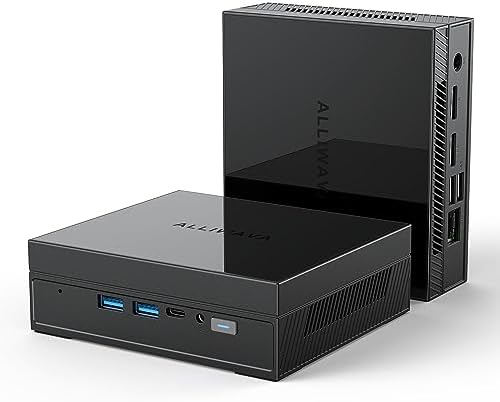 ALLIWAVA GX55 Mini PC Intel 11th Gen N5105, 16GB RAM DDR4 512GB NVMe SSD,Micro Desktop PC con grafica Intel UHD, 2xHDMI e USB-C Triple uscite 4K@60Hz.