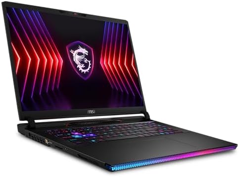 MSI Raider GE78HX 14VIG-496IT, Notebook Gaming, 17″ 16:10 QHD+ 240Hz, Intel i9-14900HX, Nvidia RTX 4090 GDDR6 16GB, 2TB SSD PCIe4, DDR5 64GB, WiFi 7, Win11 Home [Layout e Garanzia ITA]