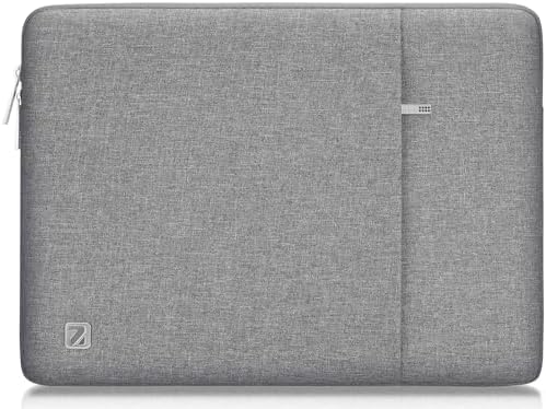 NIDOO 10 Pollici Custodia Protettiva per Laptop Tablet Borsa Porta PC Portatile Notebook Case Cover Custodie Morbide per 10,5″ 10,9″ 11″ iPad Air Pro M2 M1/Surface Go 2 3/Tab M10 Plus, Grigio