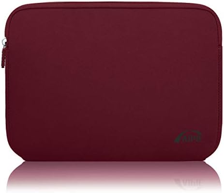 AIPIE Custodia per Laptop 15 15,6 Pollici Sleeve per Laptop Impermeabile Custodia Borsa Caso Protettiva Borsa da Trasporto per MacBook, Acer, Asus, Dell, HP,Lenovo Vino Rosso, 15.6 Pollici