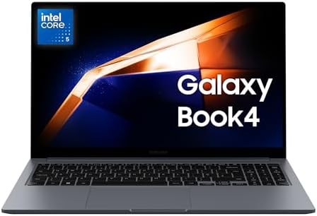 Samsung Galaxy Book4, Intel® Core™ 5 Processor, 16GB RAM, 512GB, Laptop 15.6″ LED IPS Full HD, Windows 11 Home, Gray [Versione Italiana]