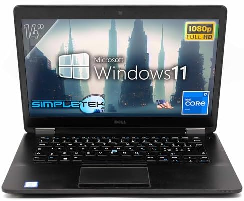 Notebook Dell Latitude E7470 Core i7 Display 14″ Full HD | 16GB RAM DDR4 e 480GB SSD M.2 | Windows 11 Pro – Layout Tastiera U.S.A. | HDMI miniDP (Ricondizionato)