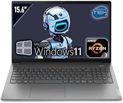SIMPLETEK – Laptop 15 G2, 15.6″ FHD, Ryzen 3 4300U, 32GB RAM, 480GB SSD, Windows 11 Pro, WiFi, BT, HDMI, Layout Ita (Ricondizionato)