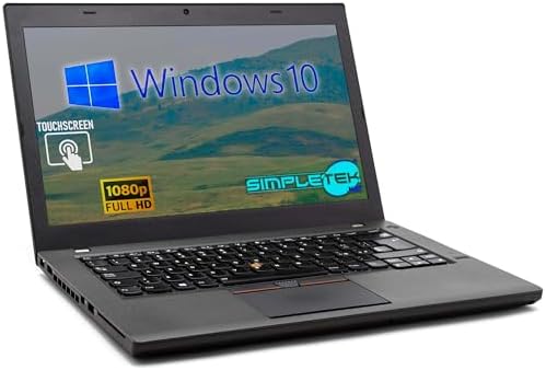 SIMPLETEK – Notebook 14″ | Core i5 | Windows 10 Pro | 8GB RAM | 2TB SSD | Touchscreen | HDMI + Mini DP | Layout Tastiera Estero (Ricondizionato)