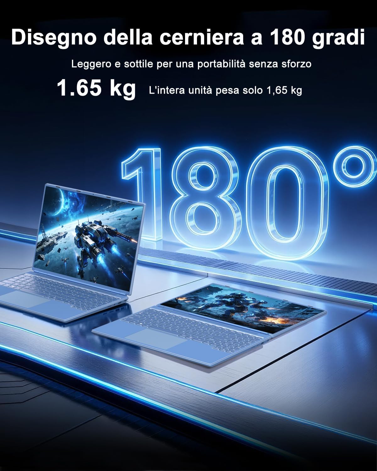 PC Portatile Laptop 16 Pollici Notebook Celeron N5095 (fino a 2.9Ghz)