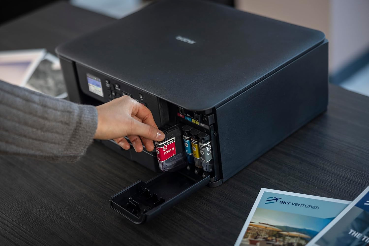 Brother DCPJ1313DW, Multifunzione inkjet a colori, 16 ipm, Duplex in stampa